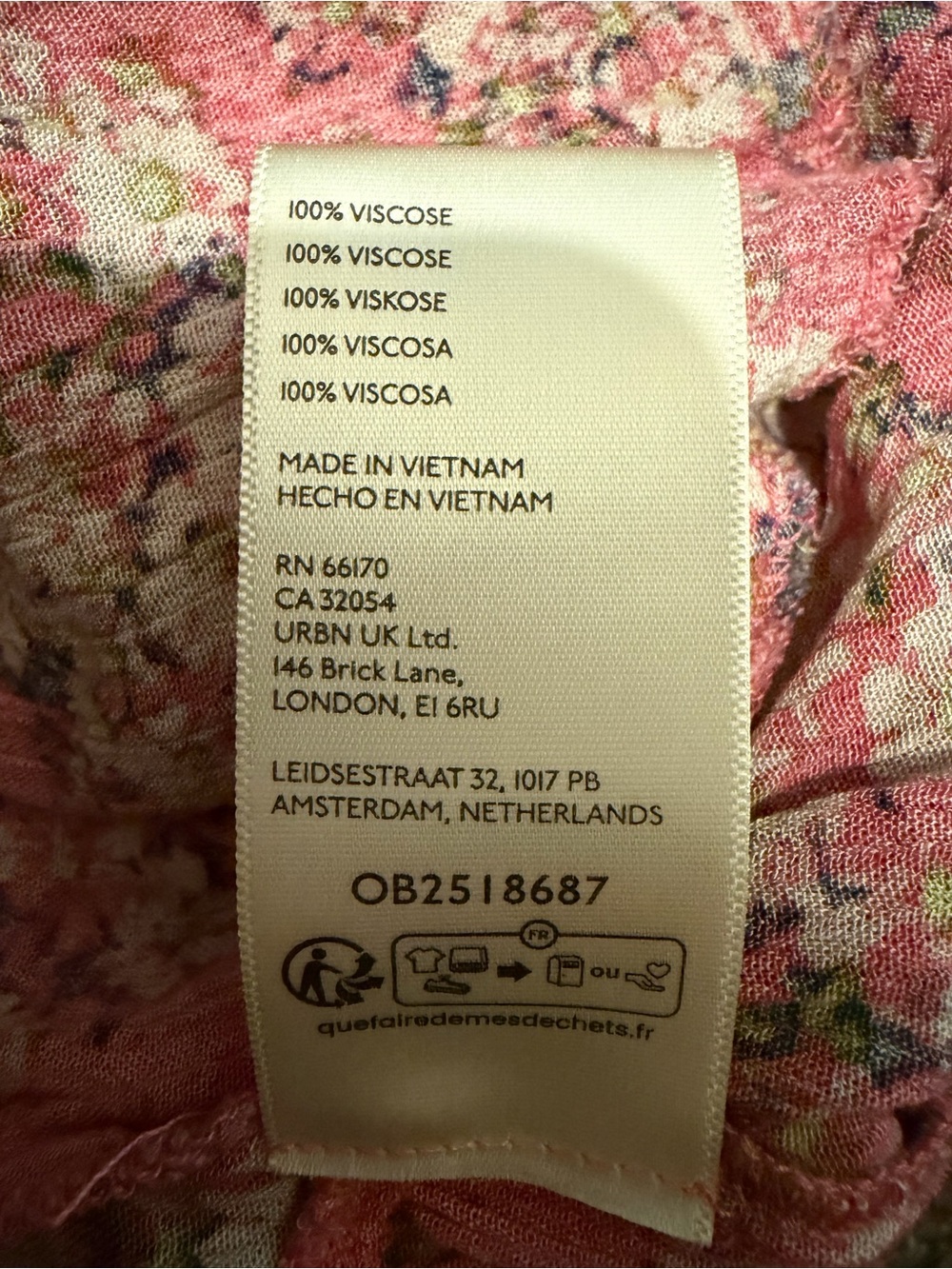 Free People Pershing Printed Set in Pink Combo NWT - Picture 5 of 5